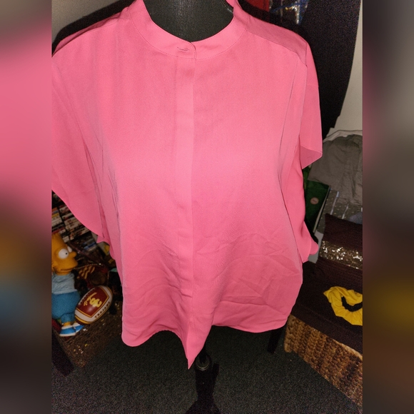 Pink Button-Up Blouse - Picture 3 of 7